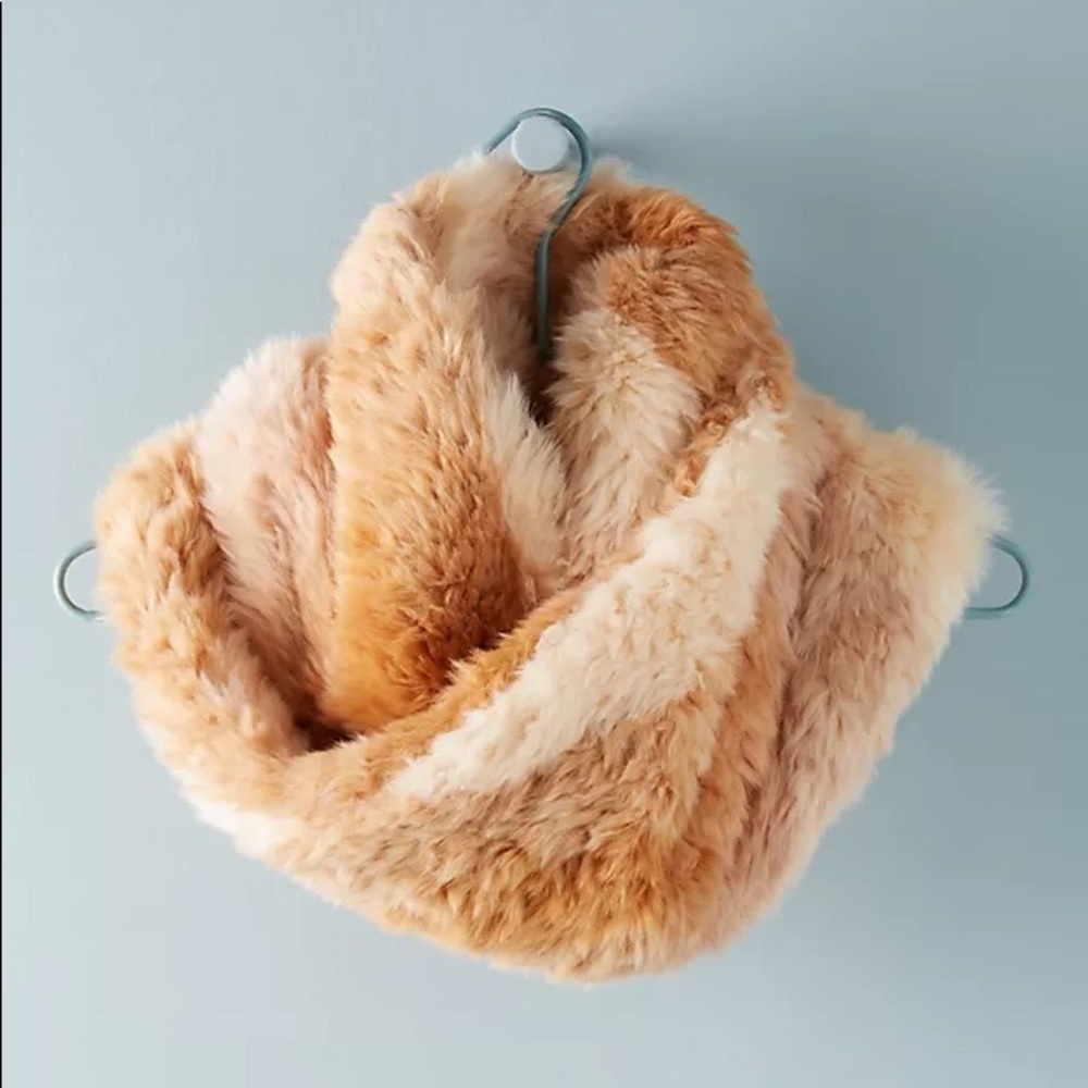 Anthropologie Faux Fur Cowl